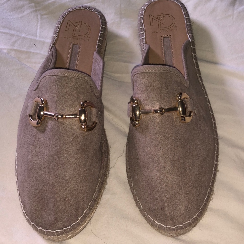 New Direction slide in sandal type espadrilles.